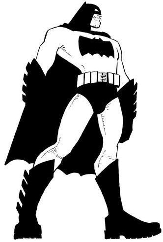 Frank Miller: FM Batman line drawing