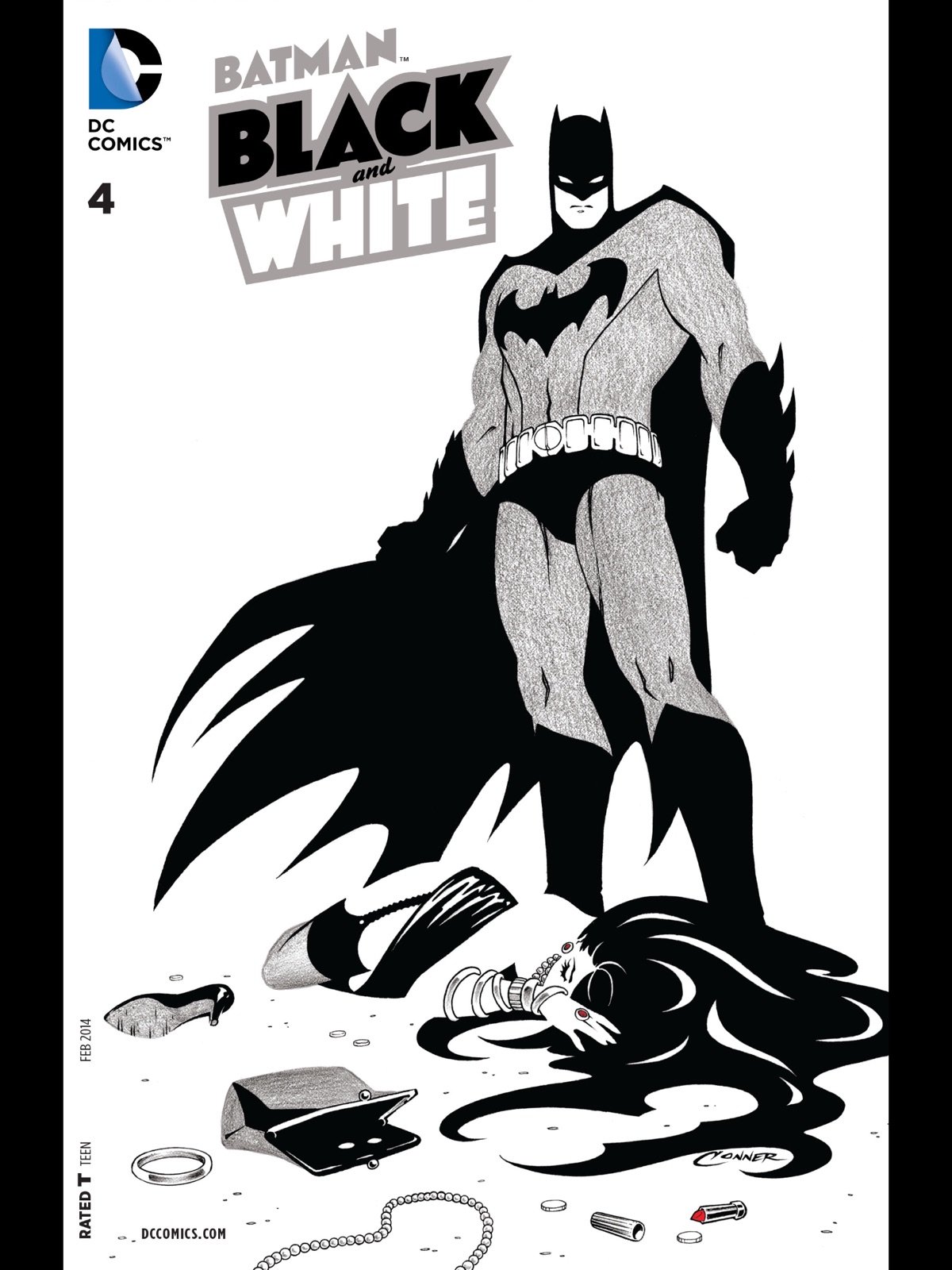 Amanda Conner: Cover to Batman Black and White #4