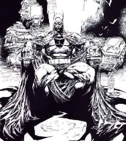 Jim Lee: Batman on a chair