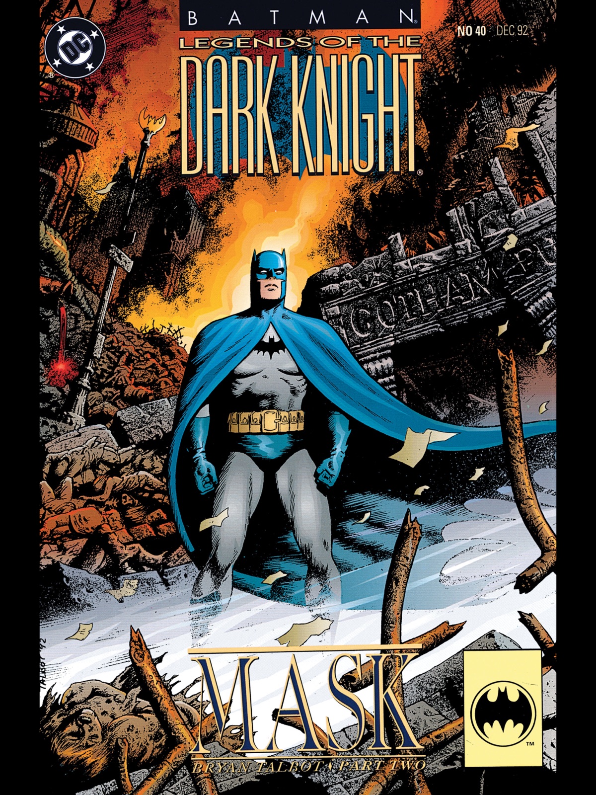 Bryan Talbot: Cover to Legends of the Dark Knight #40