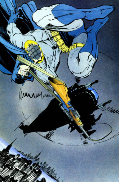 Frank Miller: Batman Wields a Sniper Rifle Over the City