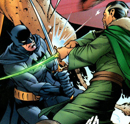 Carlos Pacheco: Batman Parries a Sword Strike
