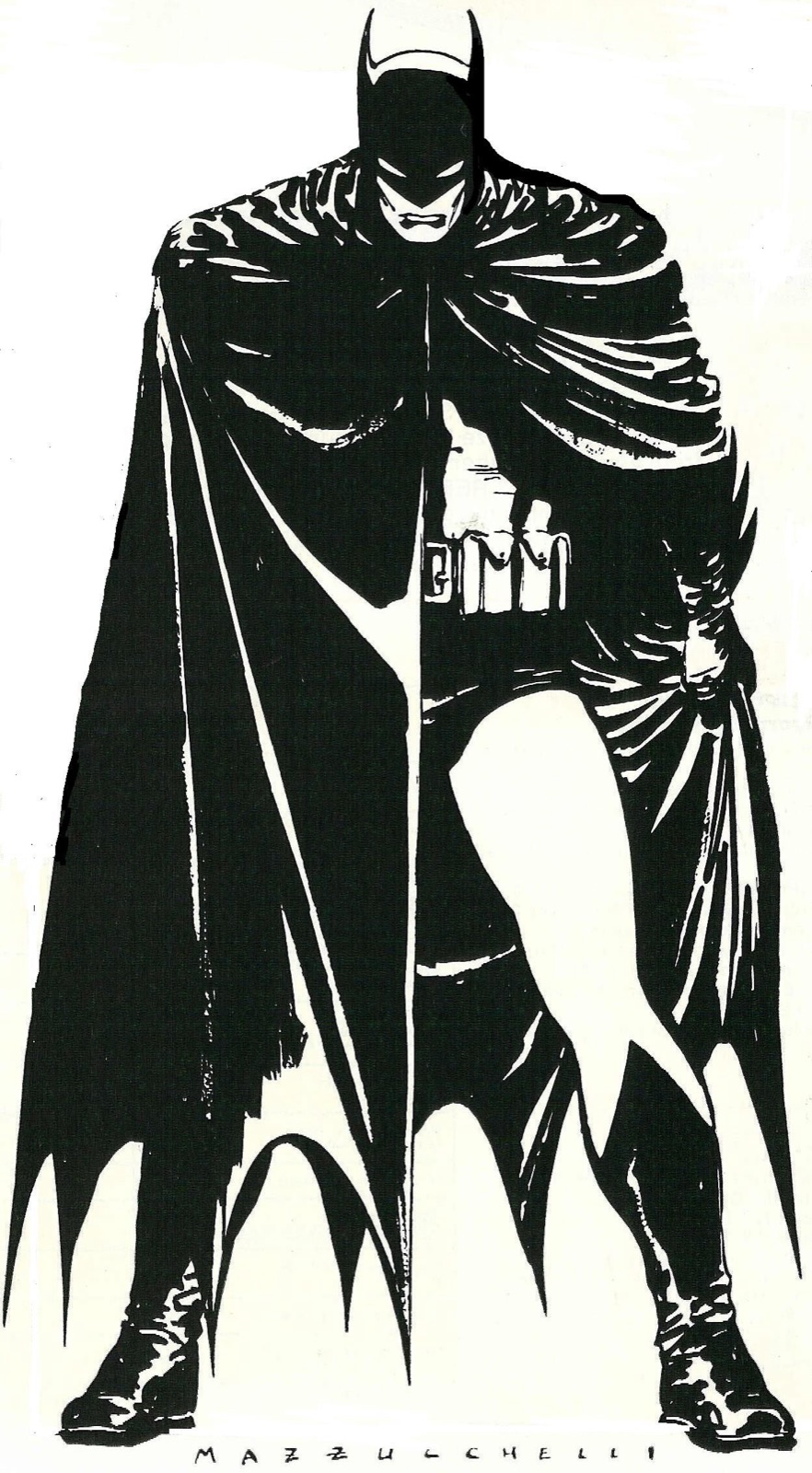 David Mazzucchelli: Batman in Half-Shadow
