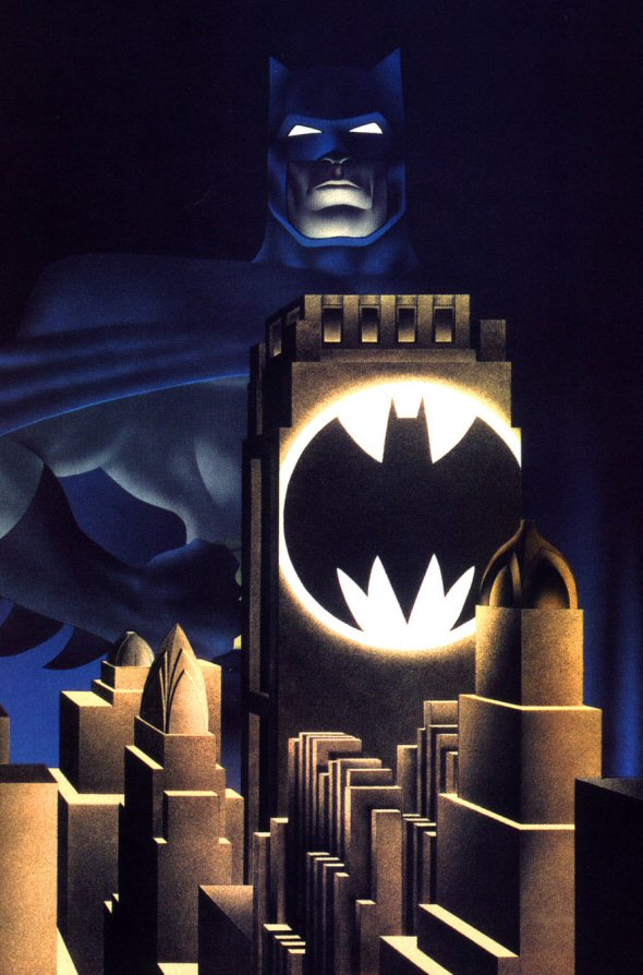 Frank Miller: Batman overlooks the city