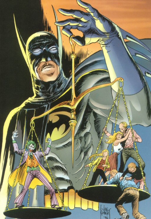 Joe Kubert: Batman and the scales