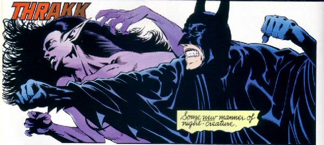 Kelley Jones: Batman vs a night creature