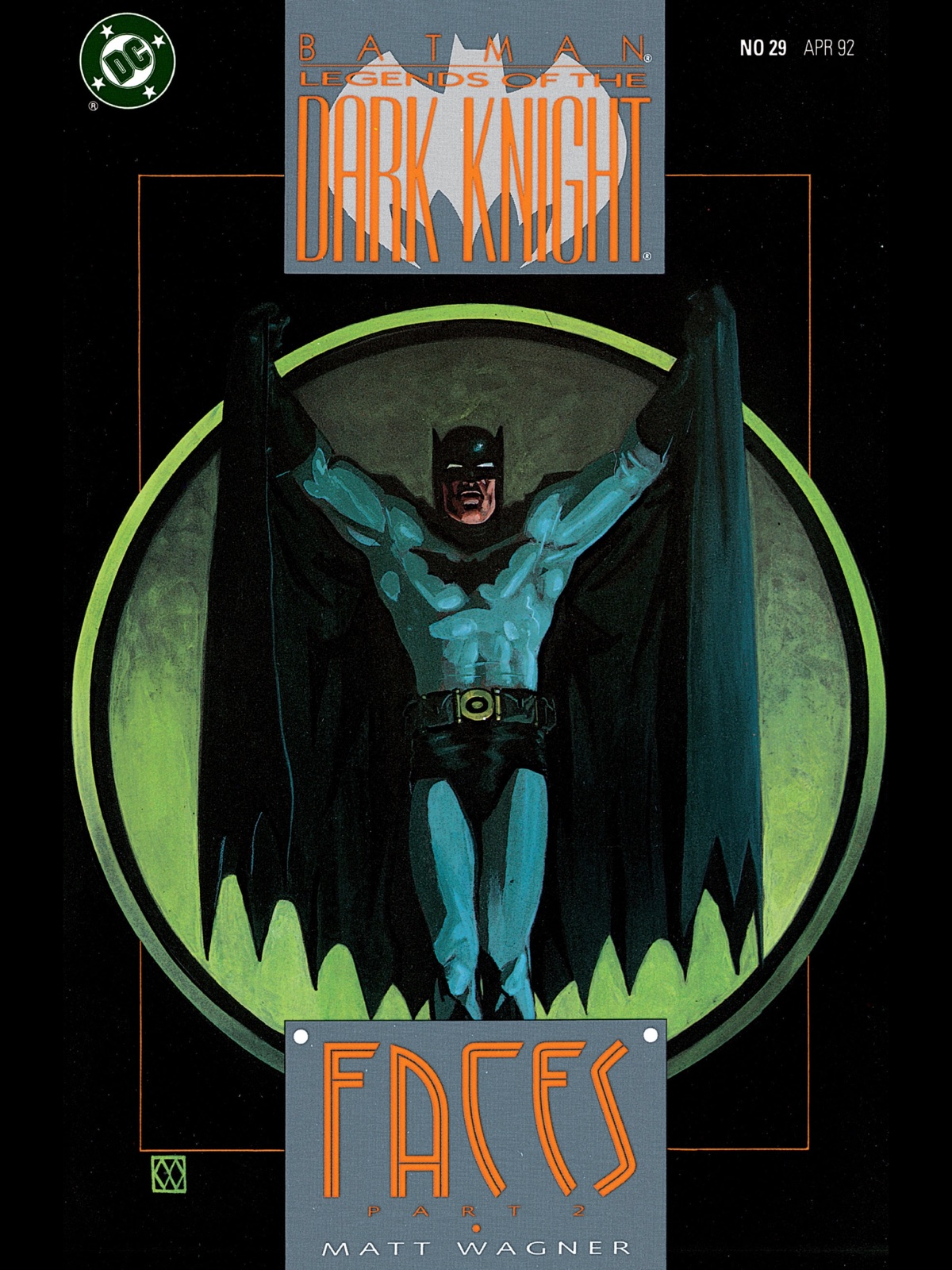 Matt Wagner: Cover to Legends of the Dark Knight #29
