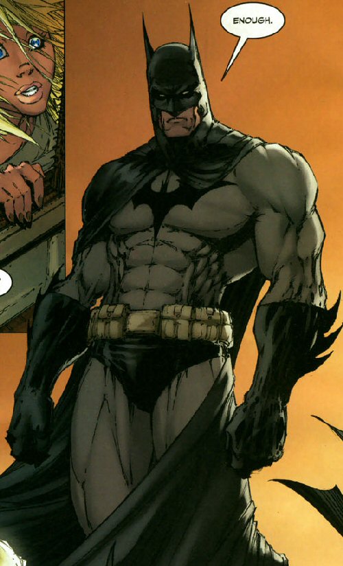 Michael Turner: Batman Glares in Orange Light