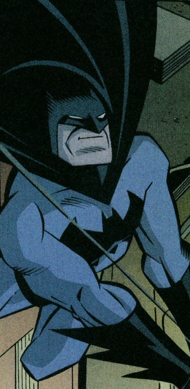 Rick Burchett: Batman Crouches in Sepia Tones