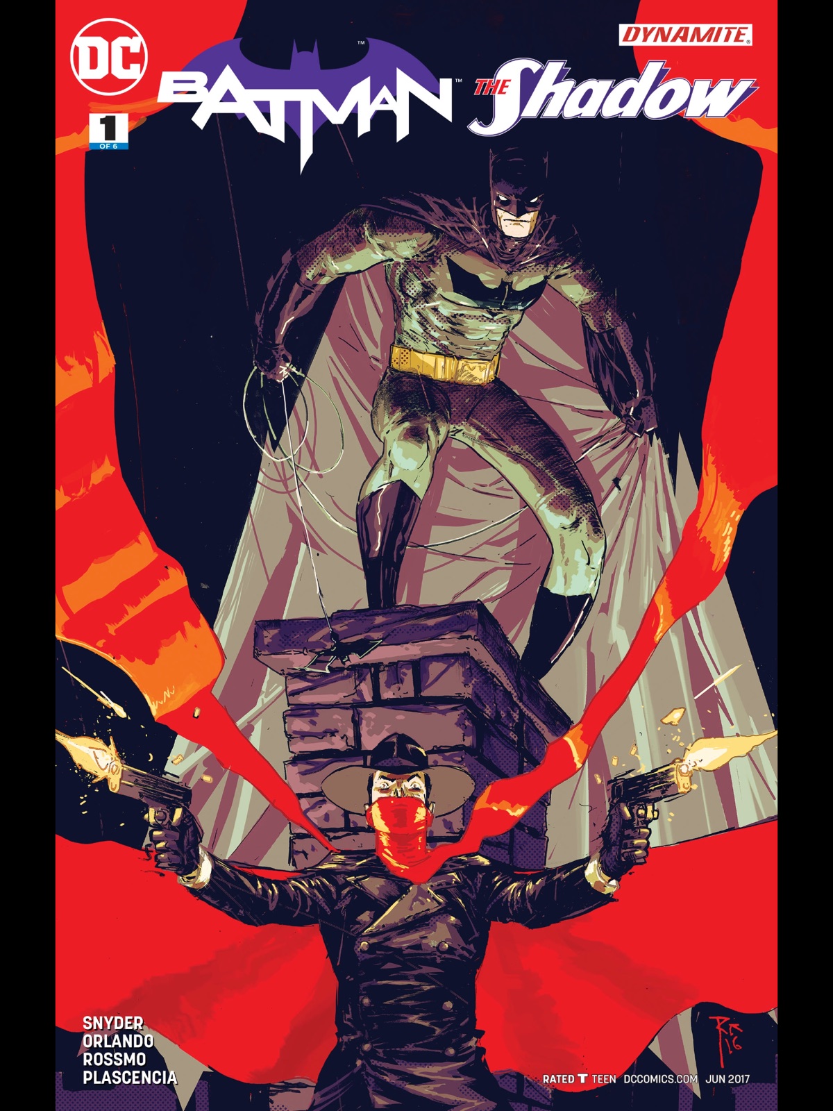 Riley Rossmo: Cover to Batman/The Shadow #1