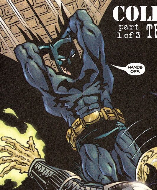 Ron Wagner: Batman Grips an Attacker Tightly
