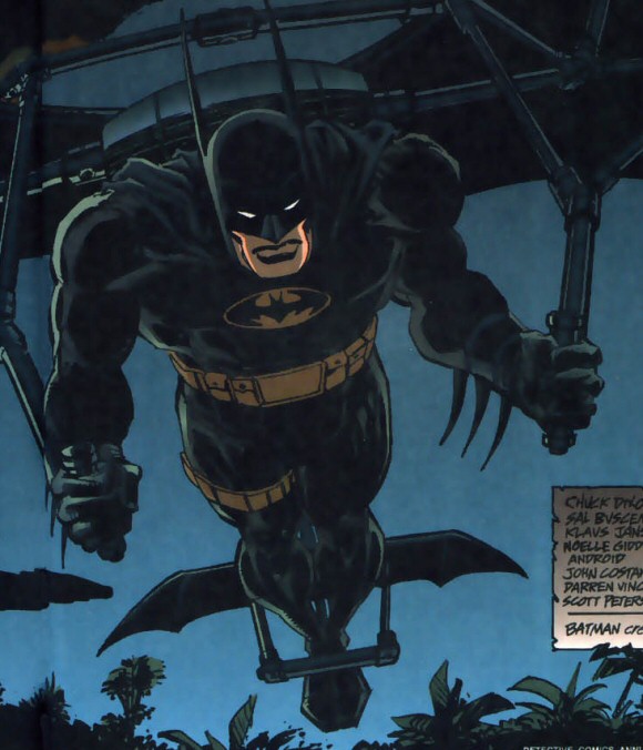 Sal Buscema: Batman Soars on a Glider Through the Jungle