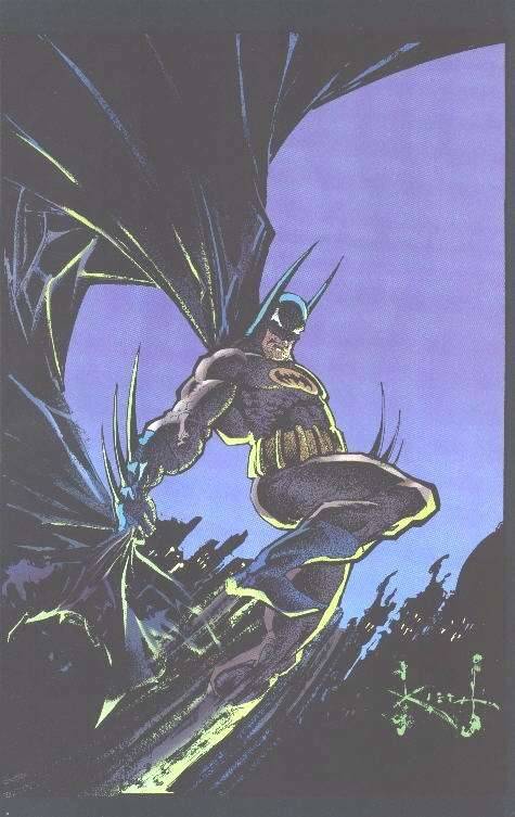 Sam Keith: Batman Leaps with a Sweeping Cape