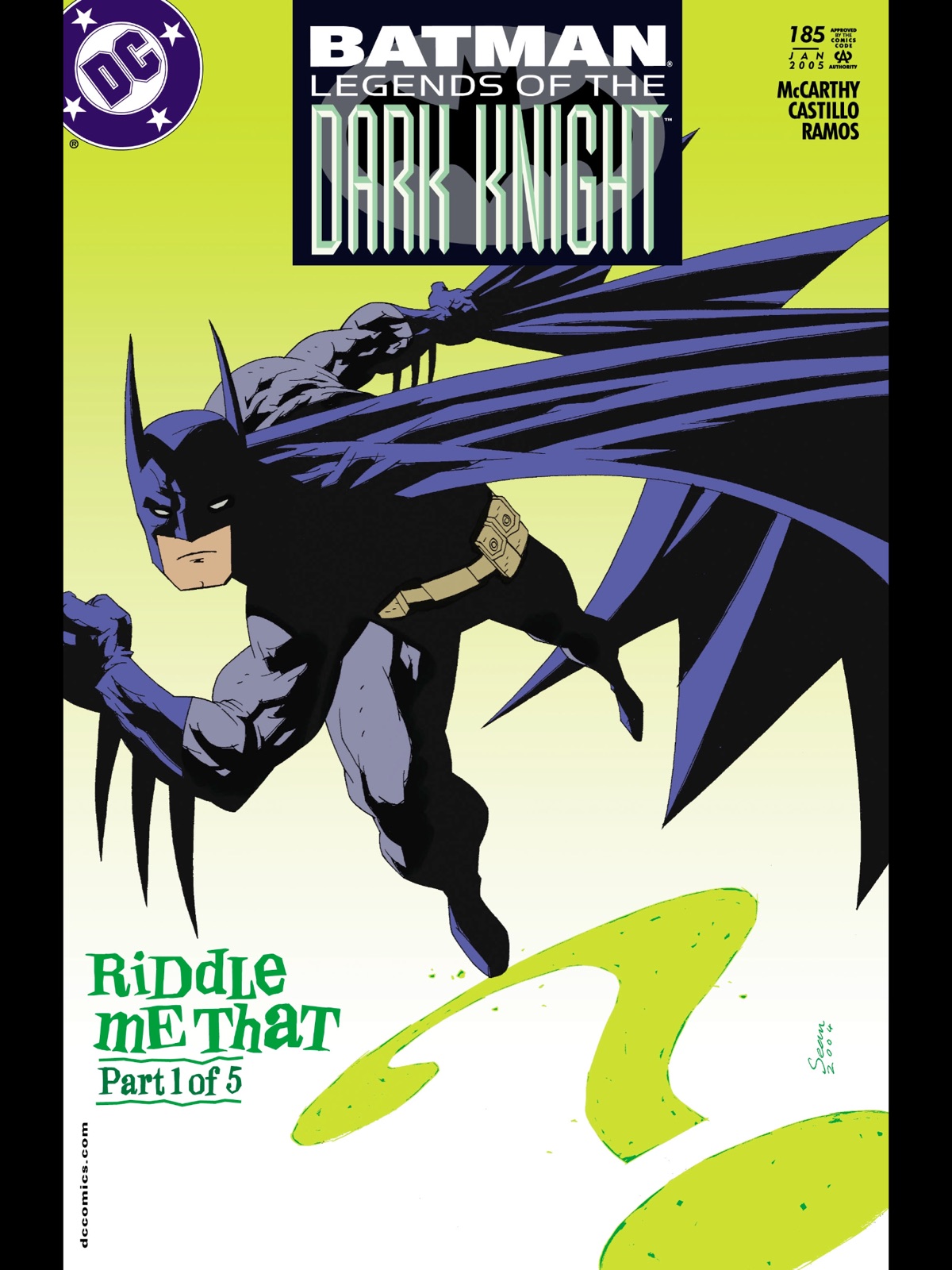Sean Phillips: Cover to Legends of the Dark Knight #185