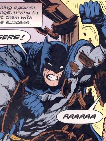 Shawn McManus: Batman breaks down a door