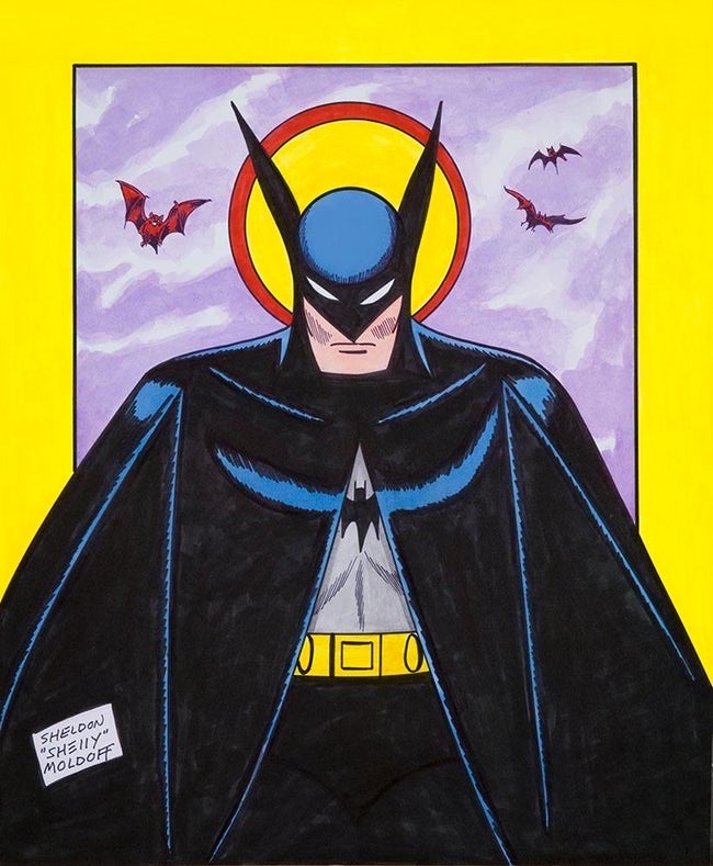 Sheldon Moldoff: Batman Beneath a Halo of Light
