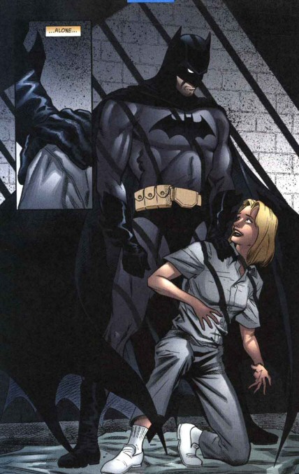 Steve Lieber: Batman Towers Over a Kneeling Prisoner