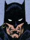 Alcatena: Batman Crouches Over a Falling Figure