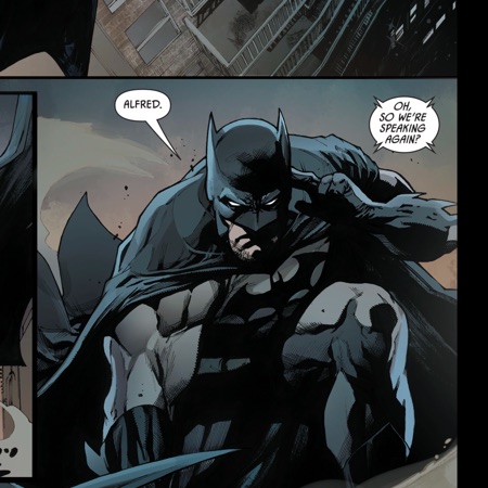 Stephen Segovia: Batman Talks to Alfred from a Rooftop