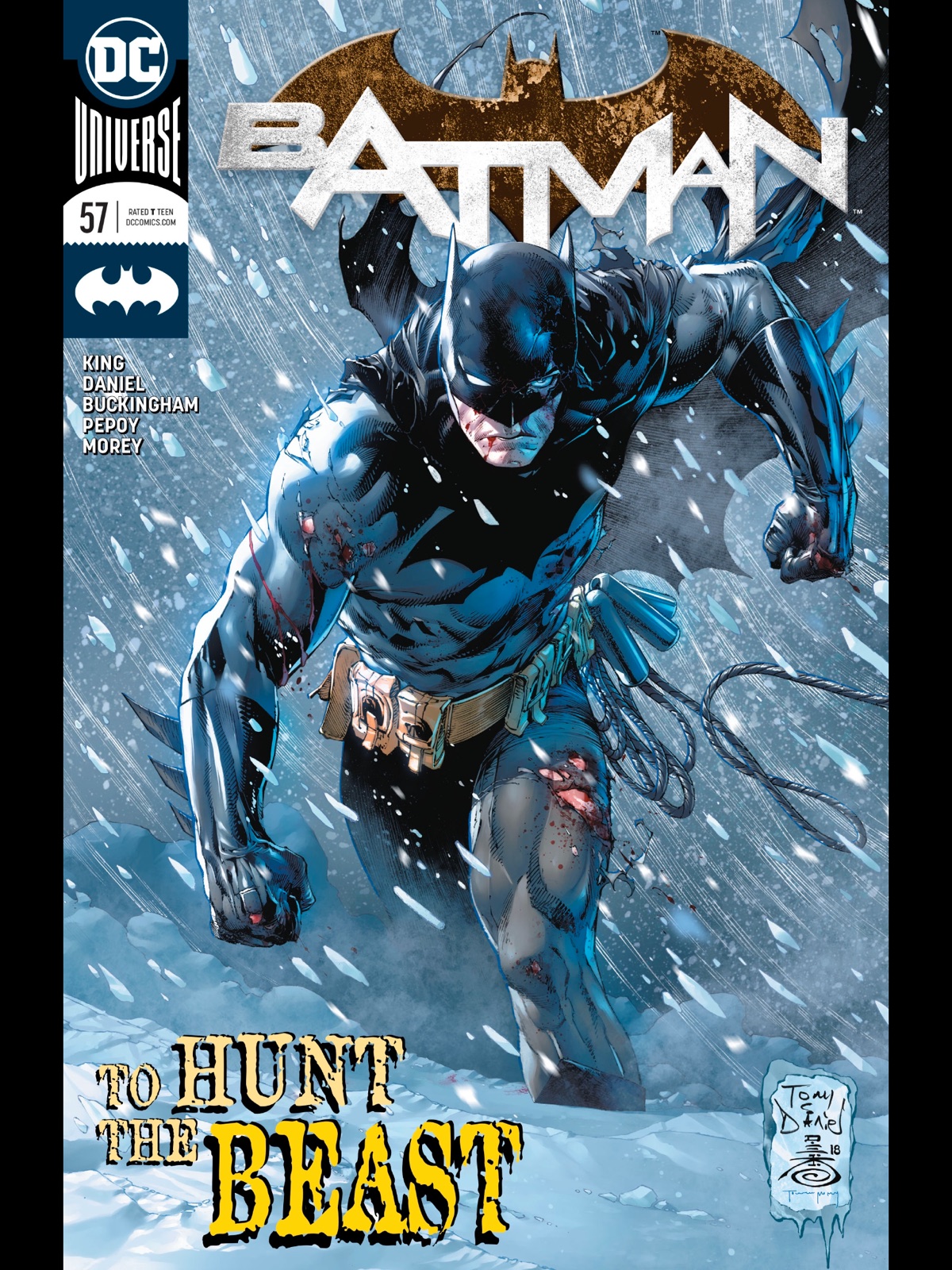 Tony S. Daniel: Cover to Batman #57