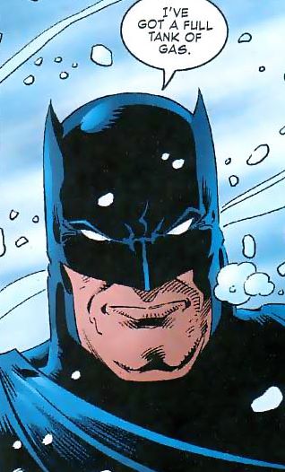 Val Semeiks: Batman's Close-Up in the Snow